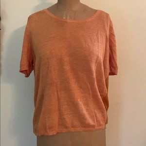 TSE super soft orange low back top